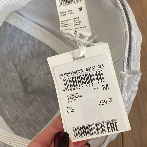 Peserico Heather grey gray hat cap size medium M - Picture 4 of 6